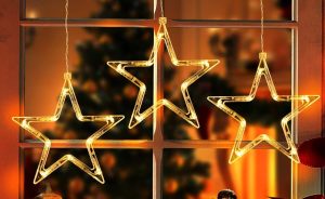 Đèn sao noel cửa sổ
